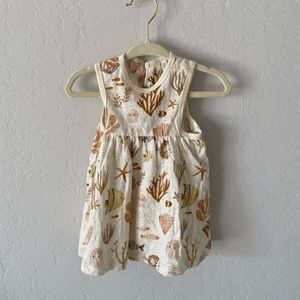 Rylee & Cru Sea Life Layla Dress 0-3 EUC hard to find